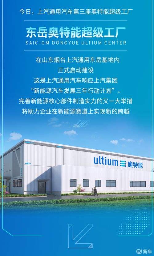 上汽通用第三座奥特能超级工厂启动建设 2025上半年投产