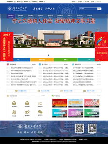 万户网络设计制作的湖南工业大学网站